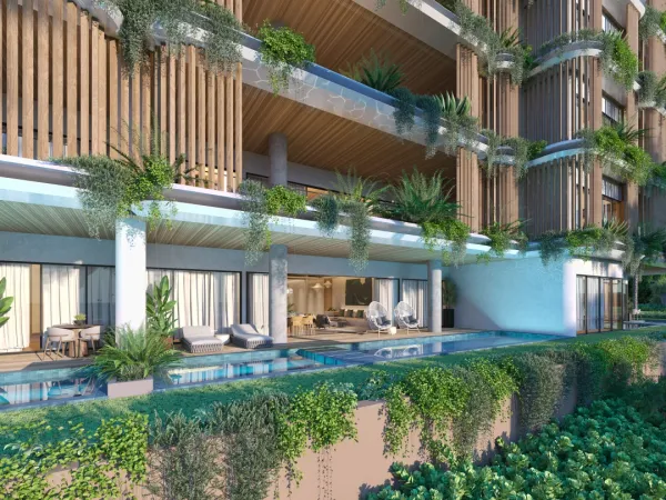 Private pool in every apartment
